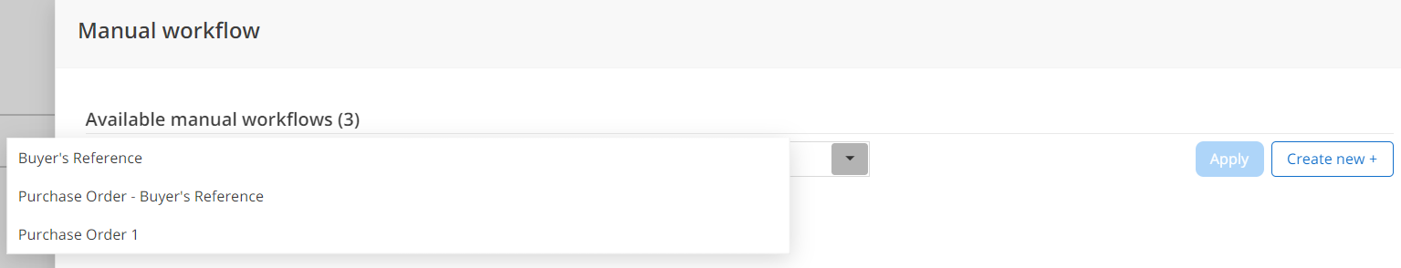 Select workflow