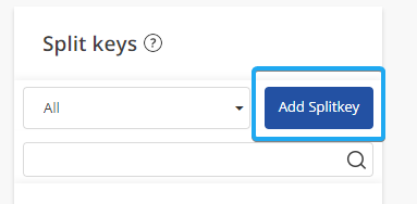 Create split key